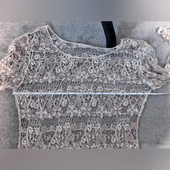 ADIVA | Dainty Cream Crocheted Top | Size M (Approx) - Picture 3 of 7